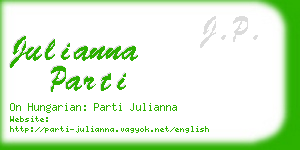 julianna parti business card